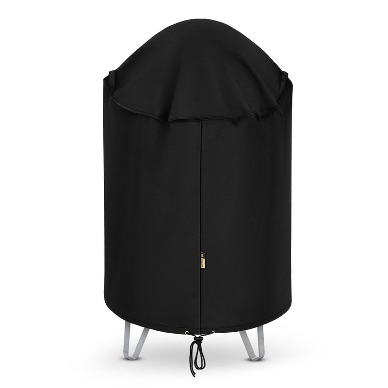 Arcedo Round Bullet Smoker Cover for Outside 30 Inch, Vertical Charcoal Kettle Joe Smoker Cover, Outdoor Electric Grill Dome Cover Heavy Duty Waterproof Compatible with Wber Charbroil Cuisinart - Image 1